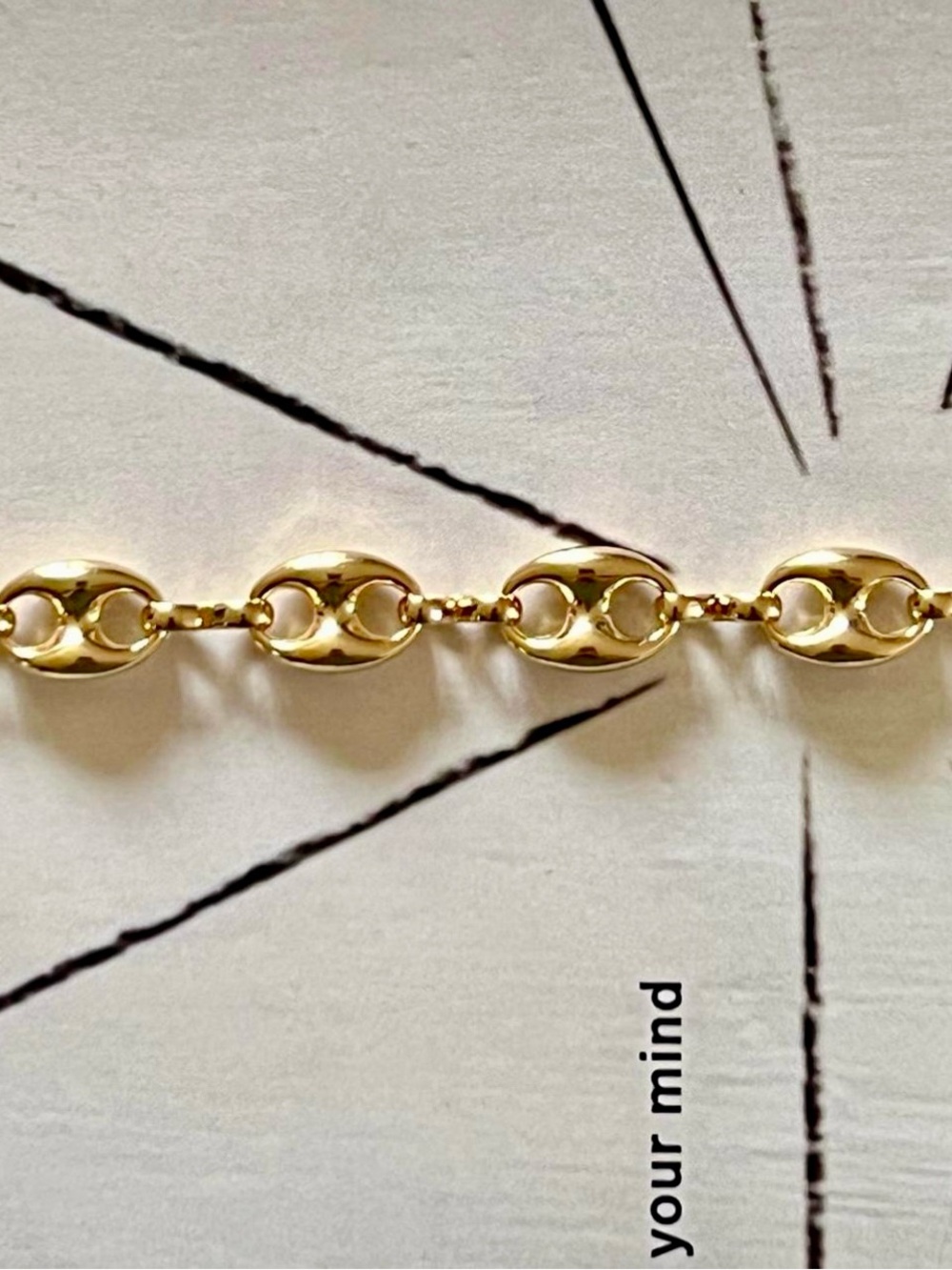 18k Gold Plated Chain Link Bracelet NWOT - Picture 5 of 8